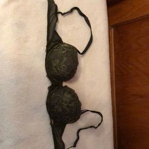 Victoria’s Secret PINK Olive Green Lace Bra